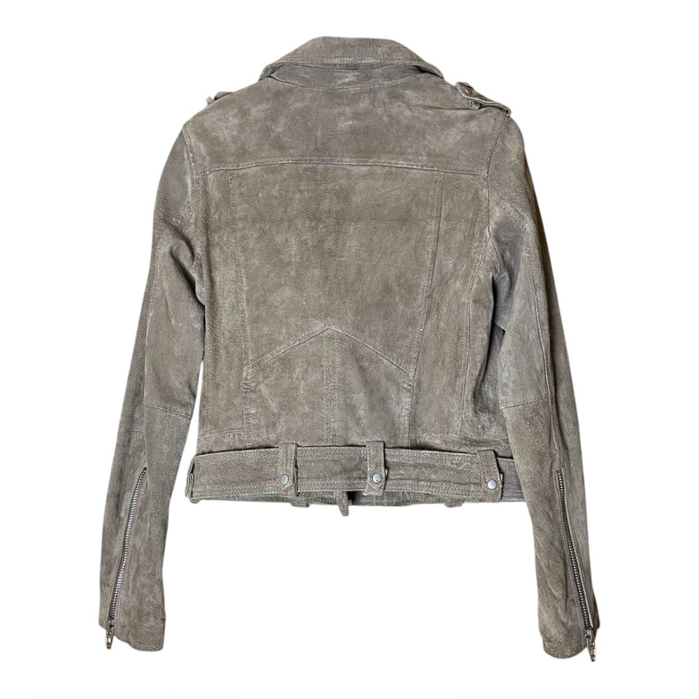 BlankNYC Suede Leather Moto Jacket Western Boho Y2K Cool Girl Small - Picture 3 of 5